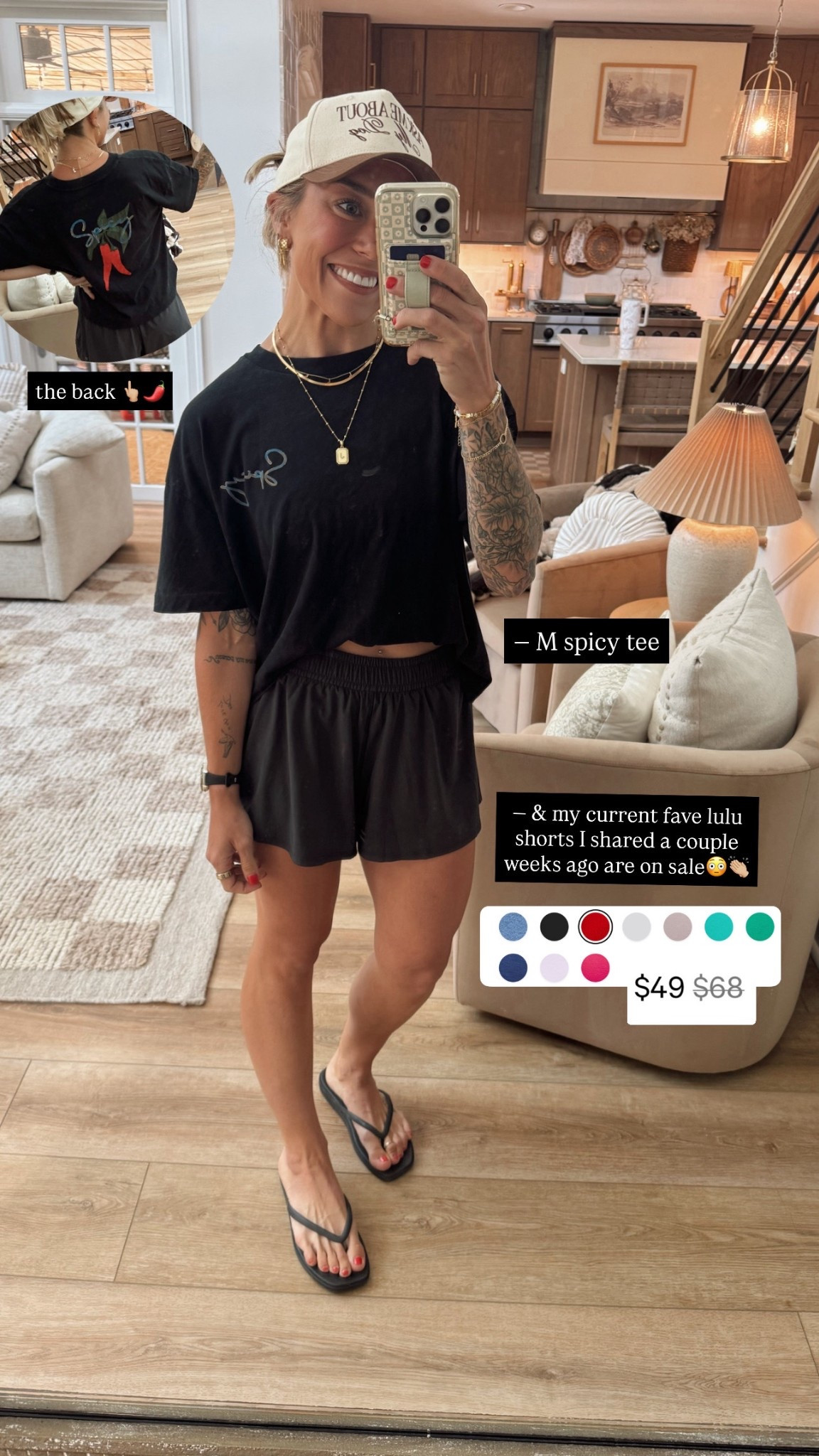 Anything 🌶️ I’m here for😍 such a cute tee! In the S! & my current fave Lululemon shirt I shared a couple weeks ago, the Pace short is on sale! 🙌🏼 also in a S! 

Ootd / target finds / casual / comfy / summer / sale / Holley Gabrielle 

#LTKSaleAlert #LTKStyleTip #LTKFindsUnder50