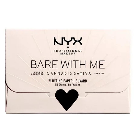 NYX Bare With Me Cannabis Sativa Seed Oil Blotting Paper 50 Sheets | Walmart (US)