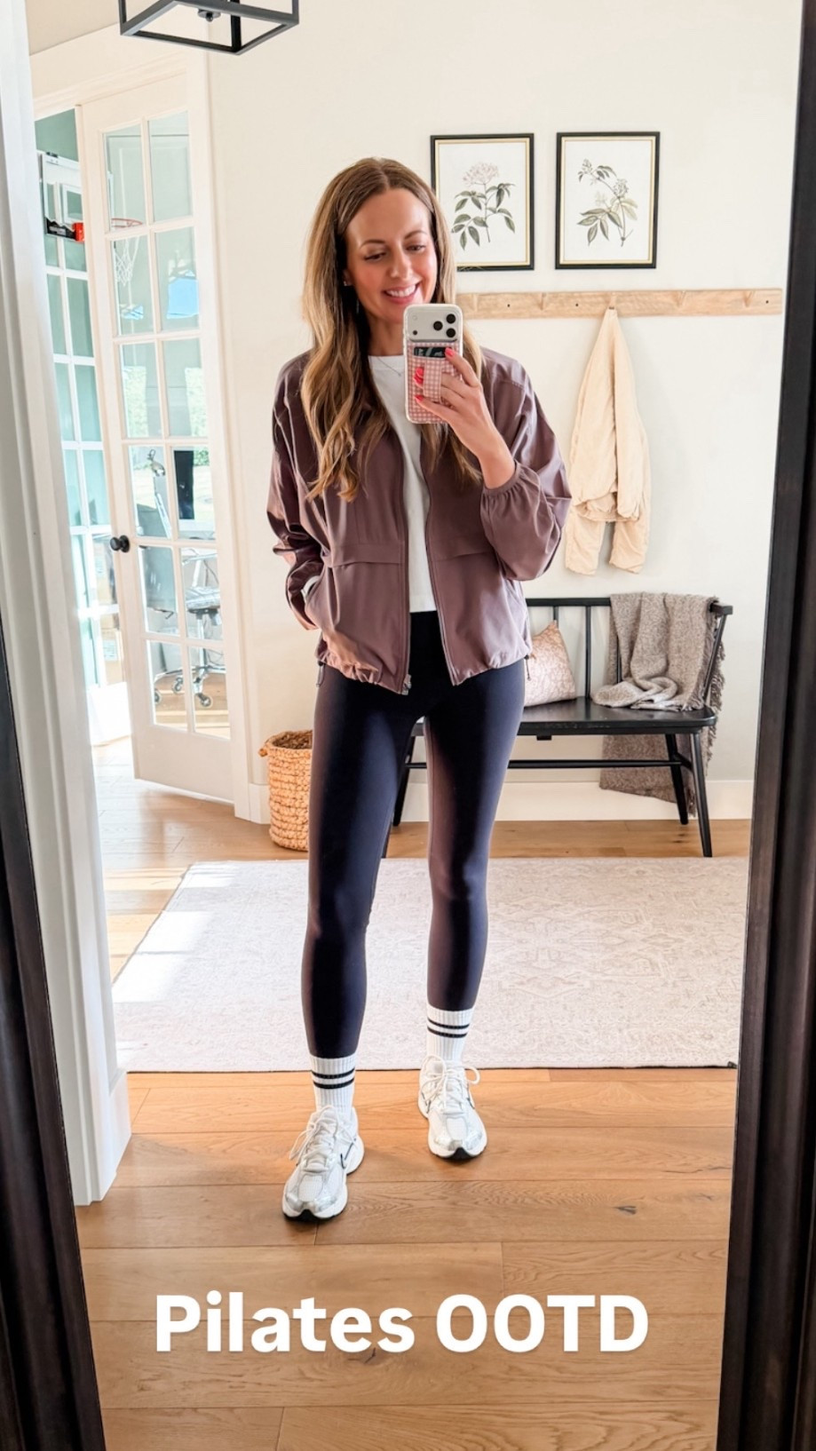 My Pilates #OOTD 

Love this Zella super lightweight zip up jacket from Nordstrom Rack! These are my first Lululemon items, and now I get the hype. I love these align leggings in the 28” length (I’m 5’6” for reference). The white crop tee is perfect! 

Tall stripe grip socks from Amazon  

#LTKActive #LTKootd #LTKTravel