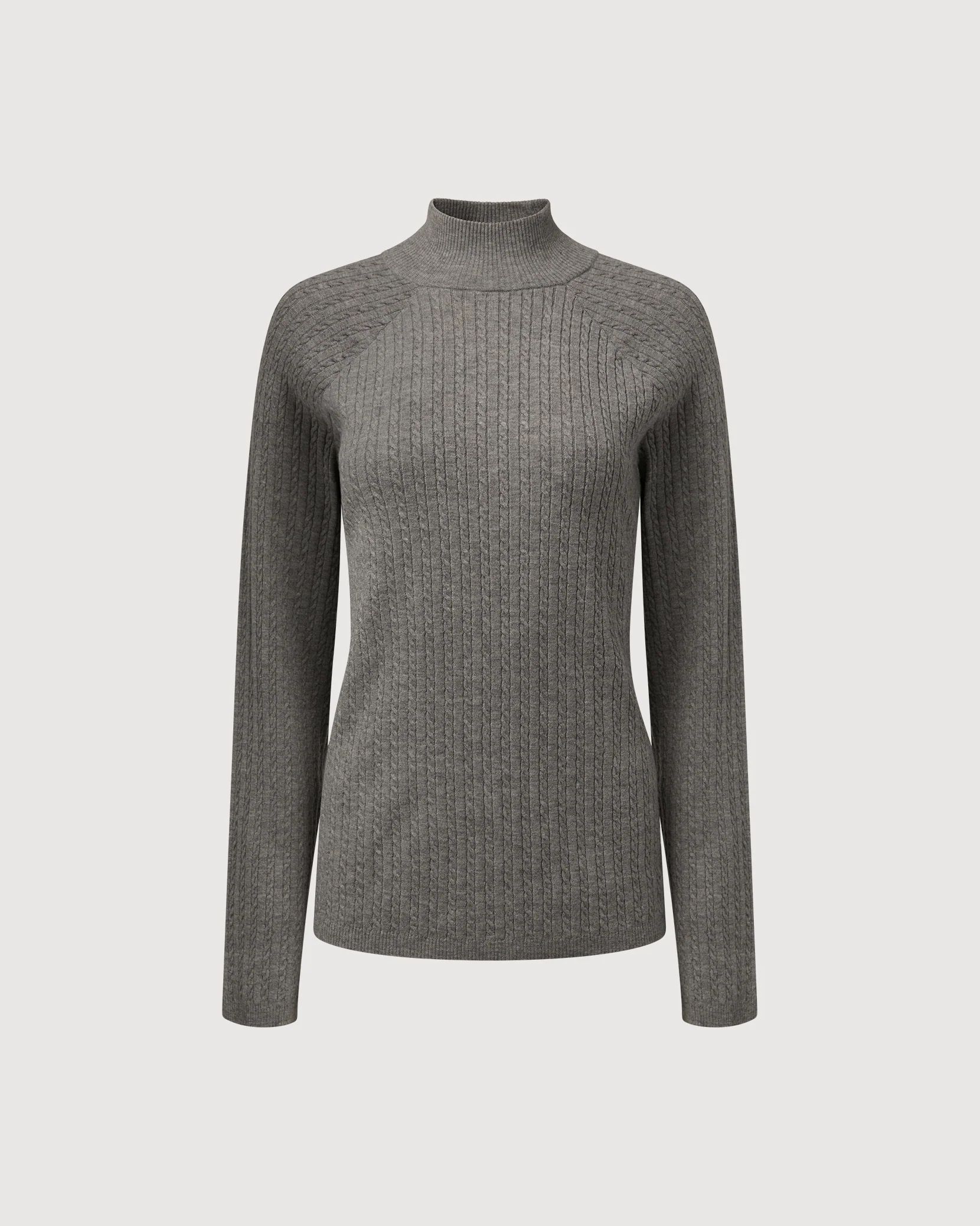 Cable Turtle Neck Sweater | Rachel Parcell