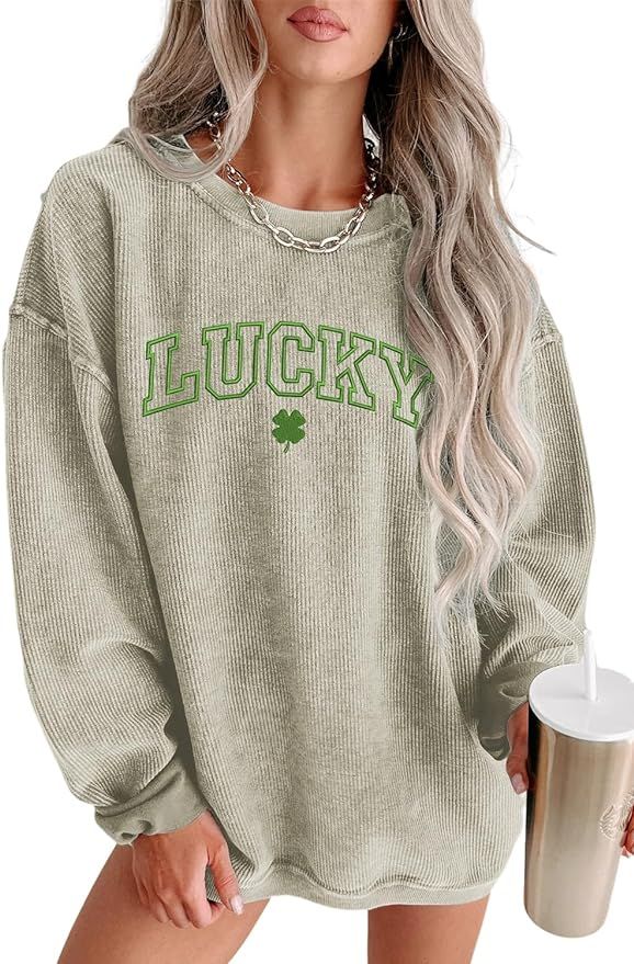 MARZXIN Women's Casual Sweatshirts Long Sleeve Crewneck Pullover Tops Fashion Hoodies Outfits | Amazon (US)