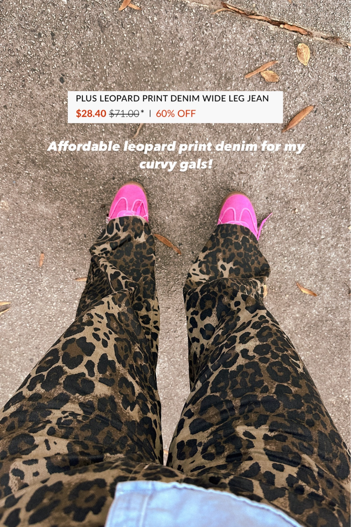 Affordable, trendy leopard print denim for curvy and plus size gals. I’m wearing a size 16! They have an oversized fit. 
From @boohoo 
Pinterest outfit 

#LTKFindsUnder50 #LTKPlusSize #LTKMidsize