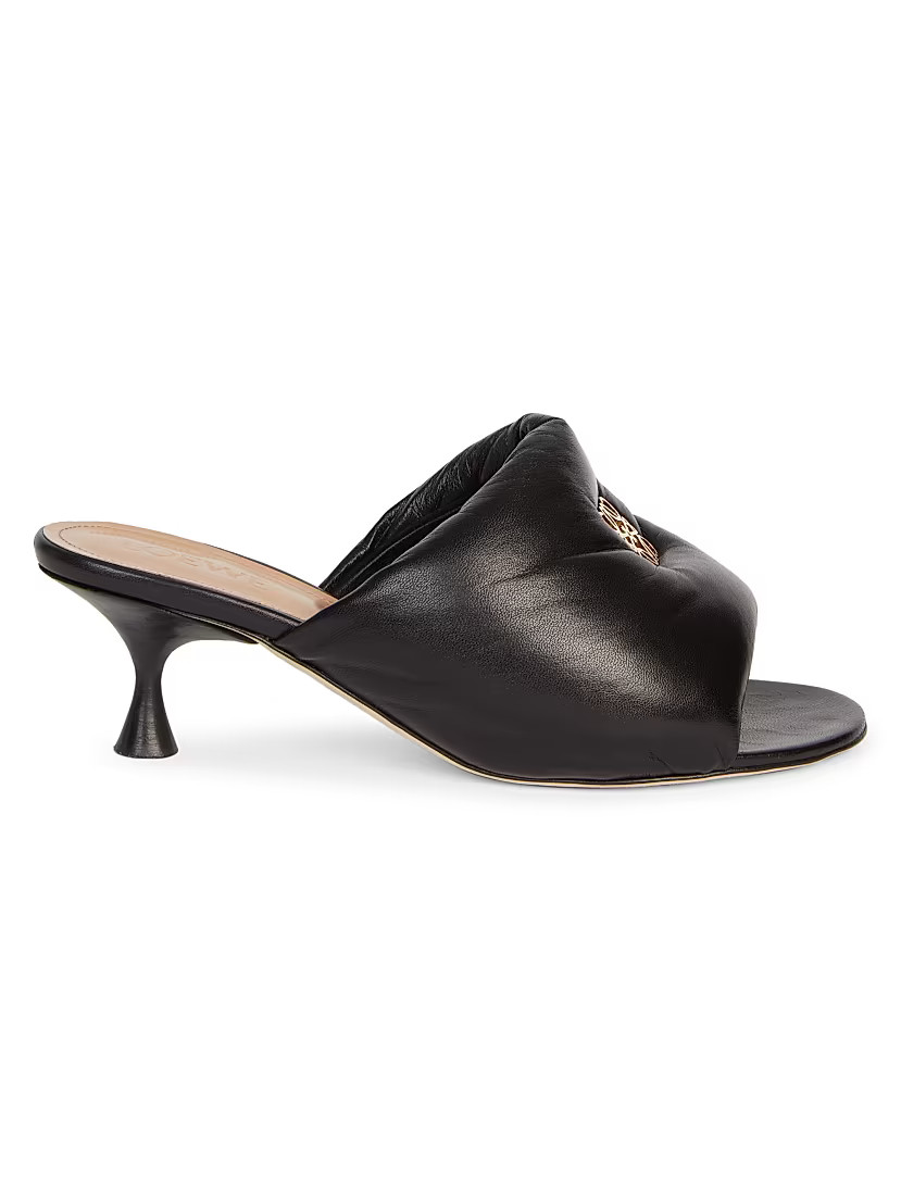 Anagram 50 Padded Leather Mules | Saks Fifth Avenue