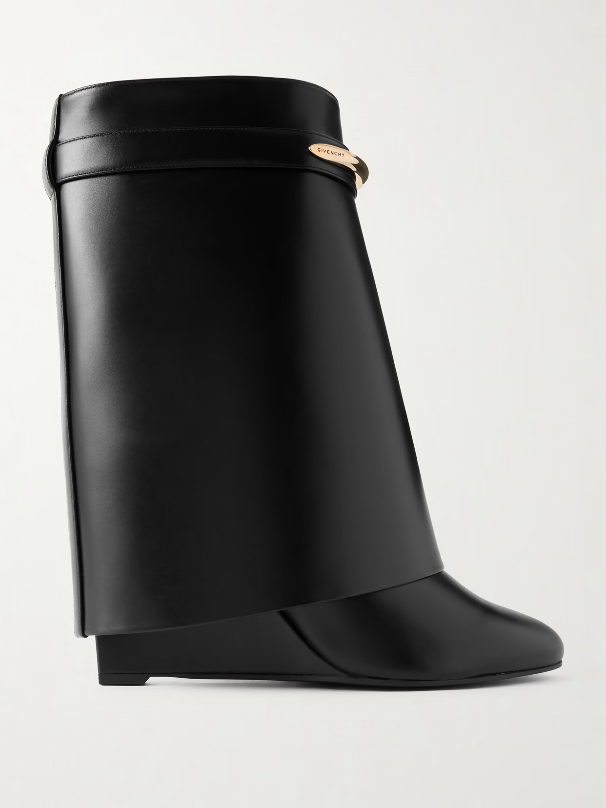 Givenchy - Shark Embellished Leather Ankle Boots - Black | NET-A-PORTER (US)