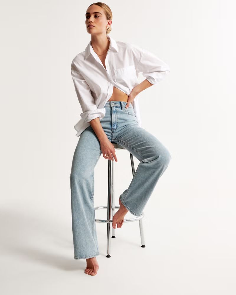 Women's High Rise 90s Relaxed Jean | Women's New Arrivals | Abercrombie.com | Abercrombie & Fitch (US)