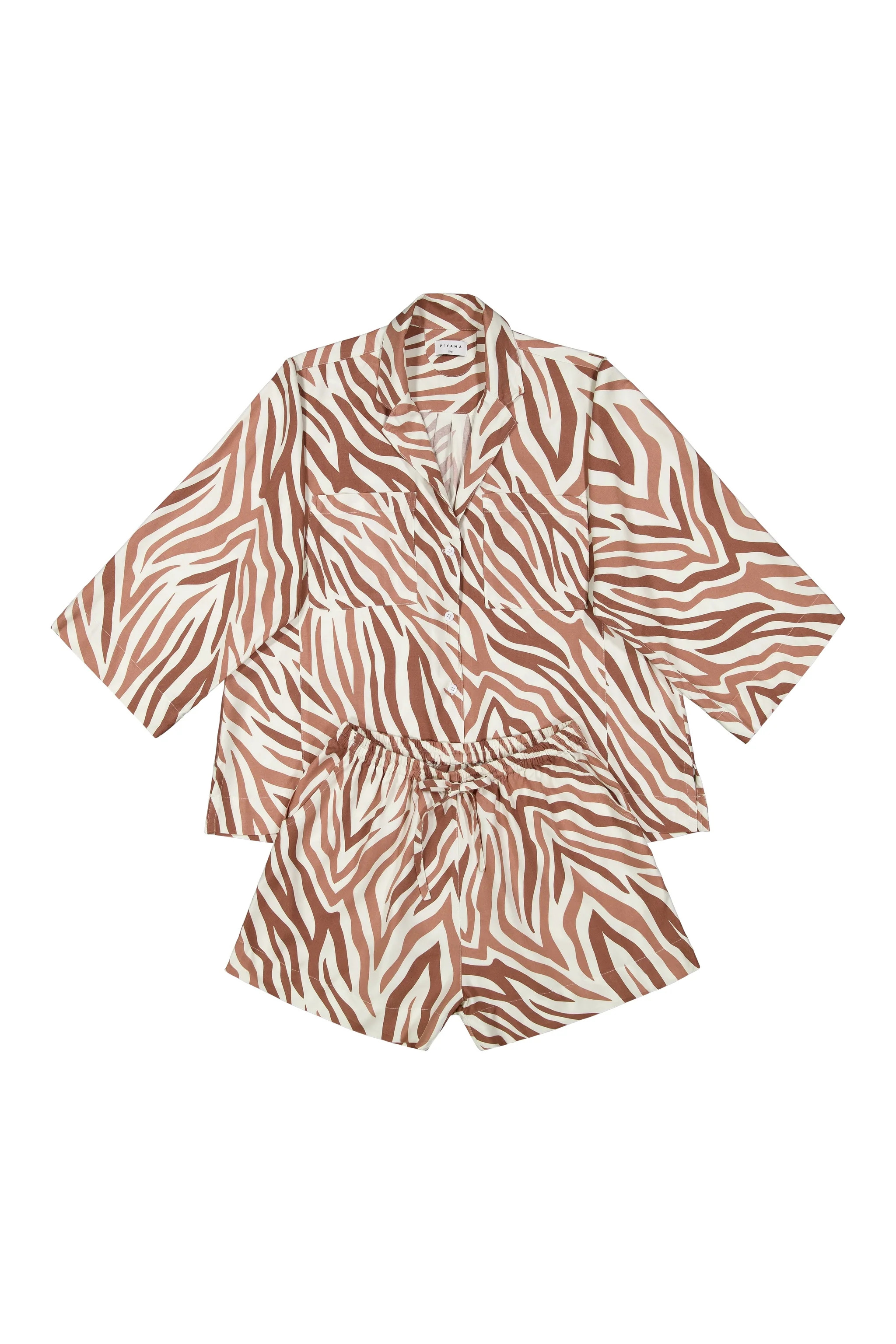 Peta Sleep Set - ECOVERO™ - Zebra | Piyama US