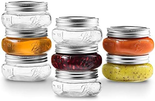 Ball Wide Mouth Mason Jars 8 oz [8 Pack] With Airtight lids and Bands - For Canning And Preservin... | Amazon (US)
