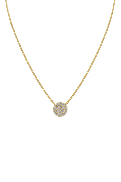 Claudette Disc Pendant- Demi Fine | The Styled Collection