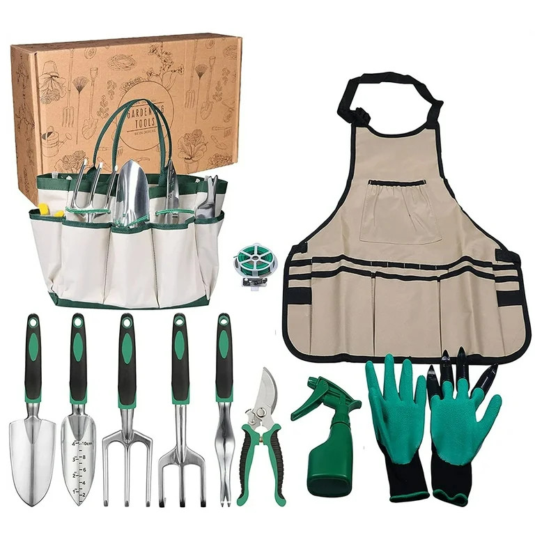 Senhu Garden Tools Set for Woman & Man Gardening Tool Kit with Apron Gardening Hand Tool Clearanc... | Walmart (US)