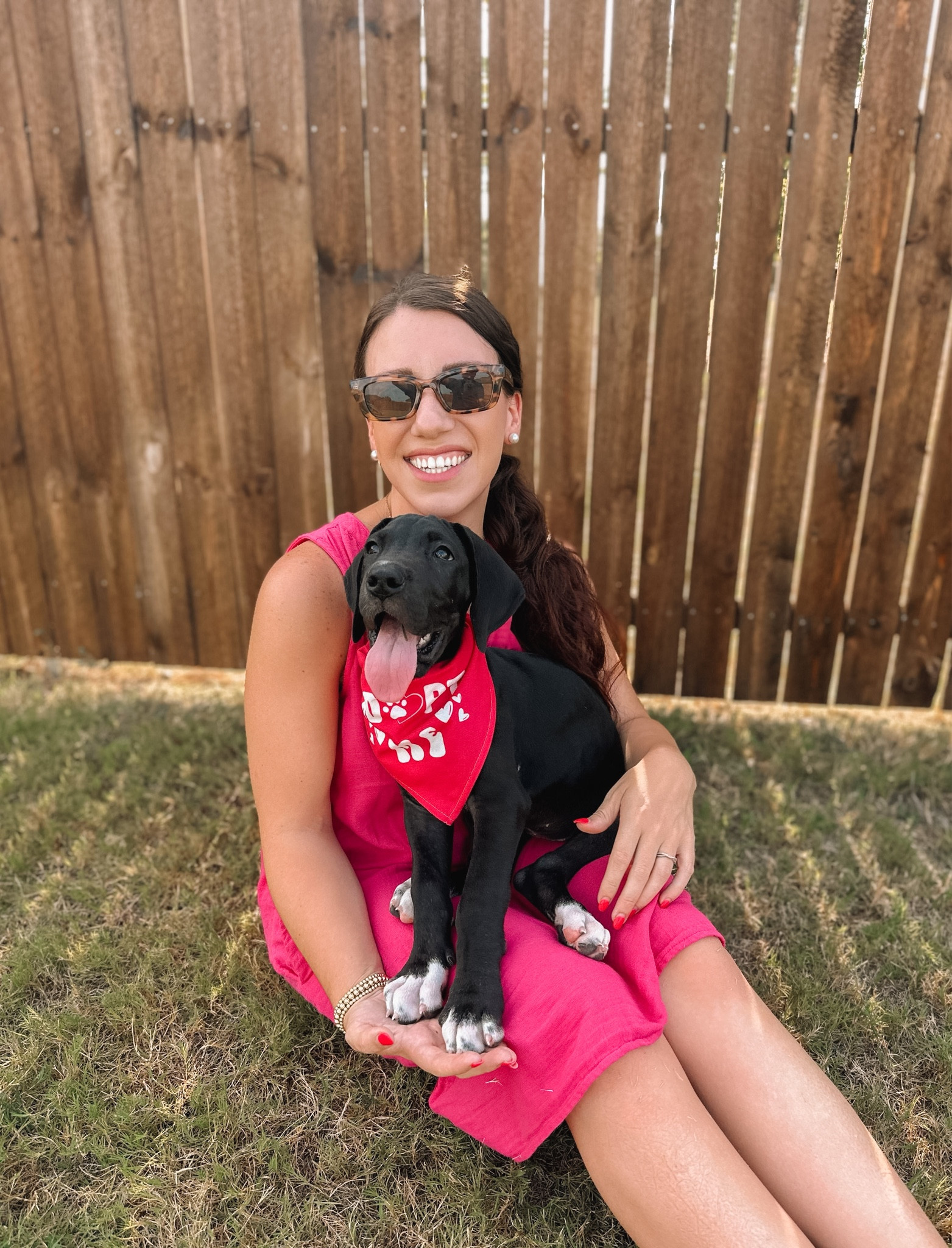Foster puppies adopt me bandana 🥹 our newest foster Tillie! 

#LTKFindsUnder50 #LTKFamily