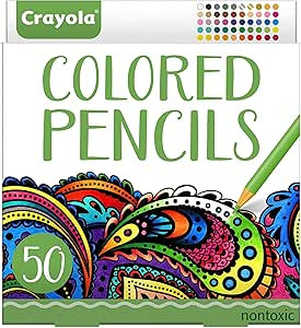 Crayola Colored Pencils For Adults (50 Count), Color Pencil Set, Adult Coloring Supplies, Gifts [... | Amazon (US)