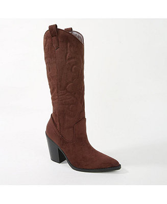 BERNESS Arizona Faux Suede Western Boot - Macy's | Macy's