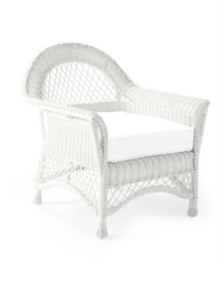 Kiawah Lounge Chair - White | Serena and Lily