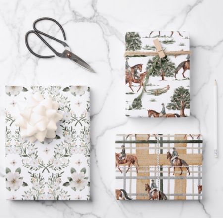 Holiday wrapping paper for horse lovers! 

#equestrian #wrappingpaper #giftwrap

#LTKhome #LTKHoliday #LTKSeasonal