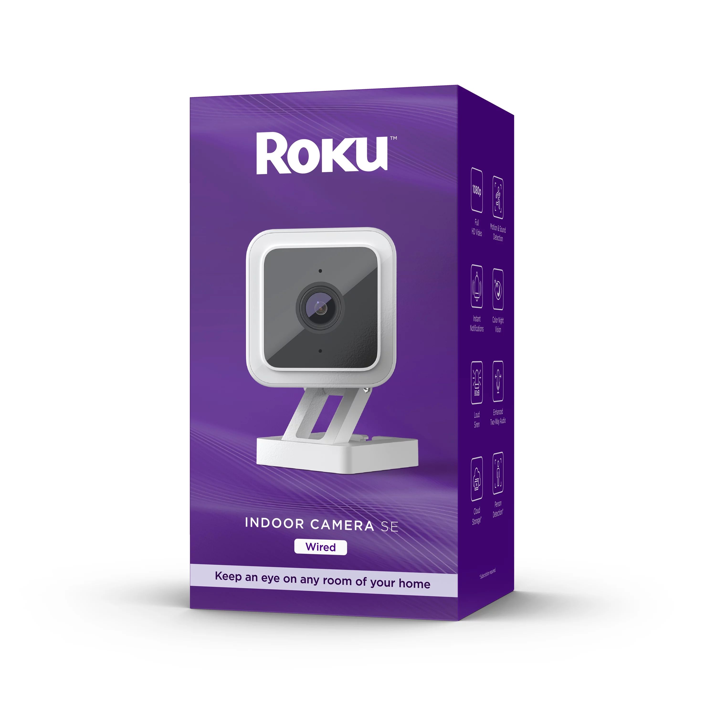 Roku Smart Home Indoor Camera SE Wi-Fi - Wired Security Camera; Motion & Sound Detection | Walmart (US)