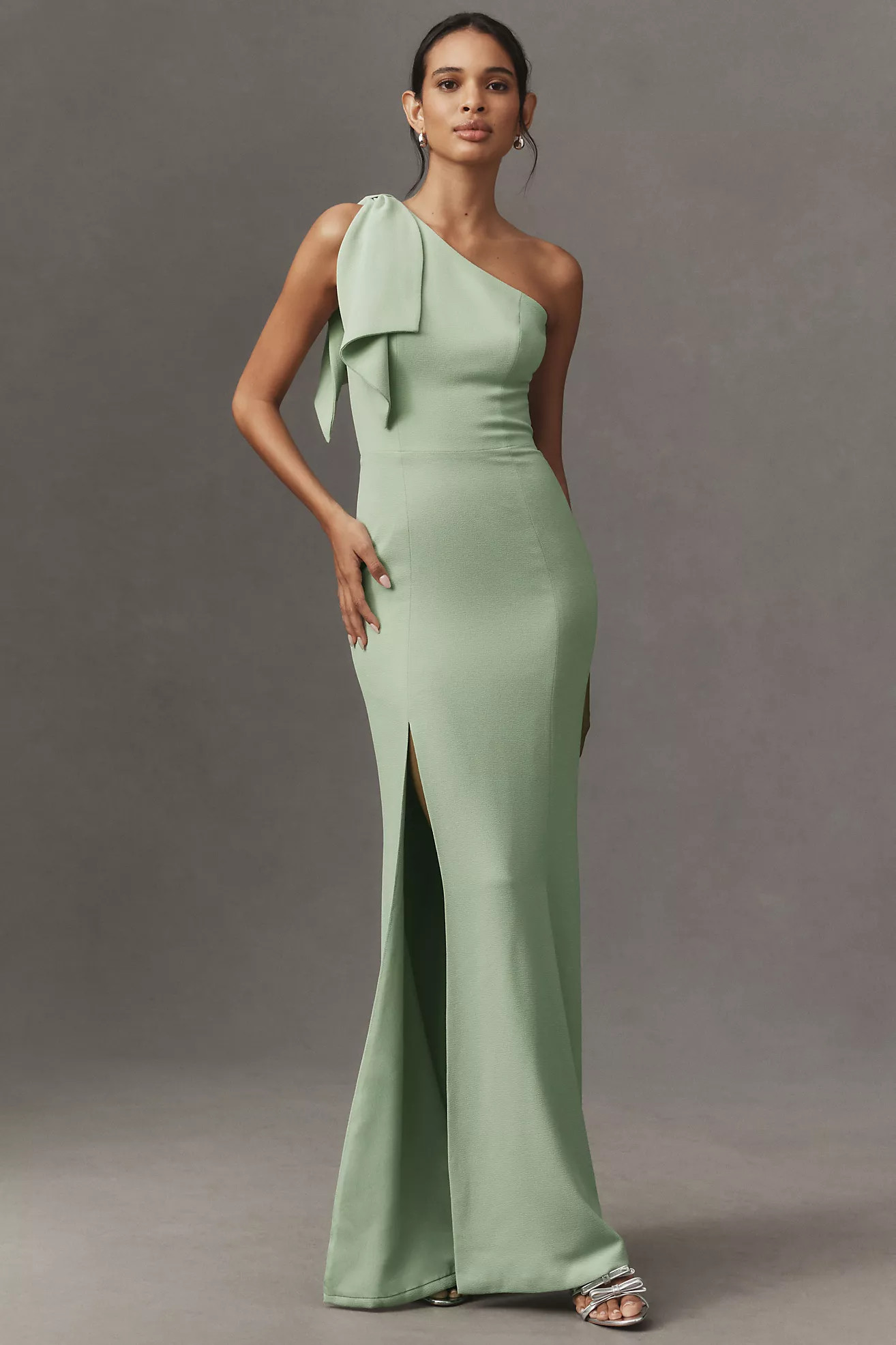 Dress The Population Georgina One-Shoulder Maxi Dress | Anthropologie (US)