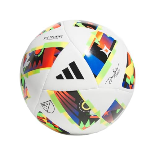 adidas MLS Training Soccer Ball, Black/Gold Metallic/White,, 4 | Amazon (US)
