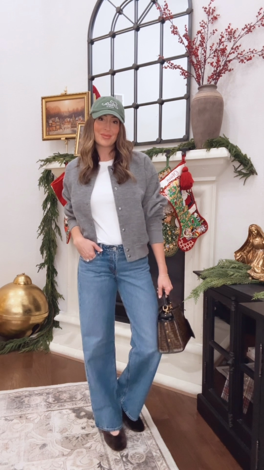 These new cozy Maryjanes are my current favorite shoe 🐻 I love pairing them with wide leg denim and something casual on top. I’ve been dying to wear thus grey bomber, and the place the today’s birthday party is is usually freezing, so it’s perfect! 

#LTKdayinmylife #LTKootd