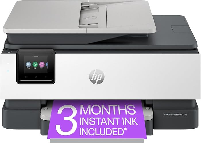HP OfficeJet Pro 8125e Wireless All-in-One Color Inkjet Printer, Print, scan, Copy, ADF, Duplex P... | Amazon (US)