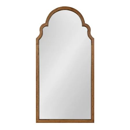 Kate and Laurel Hogan Wood Framed Arched Wall Mirror, 24 x 48, Rustic Brown, Farmhouse Moroccan M... | Walmart (US)