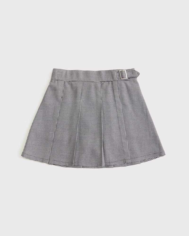 pleated wrap mini skort | Abercrombie & Fitch (US)