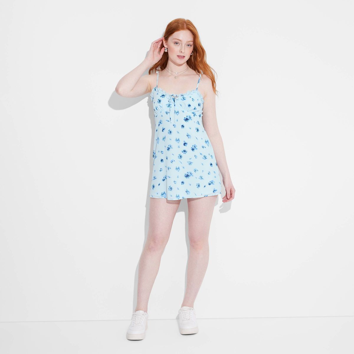 Women's Ruffle Trim Slip Mini Babydoll Dress - Wild Fable™ | Target