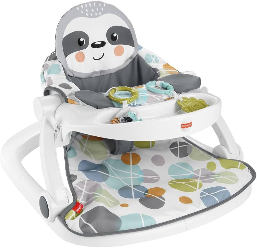 Fisher-Price Portable Baby Chair Sit-Me-Up Floor Seat with Snack Tray, Newborn Sensory Activity T... | Amazon (US)