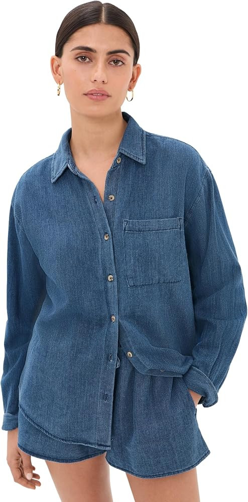 Z SUPPLY Women's Perfect Twill Button Down Shirt | Amazon (US)