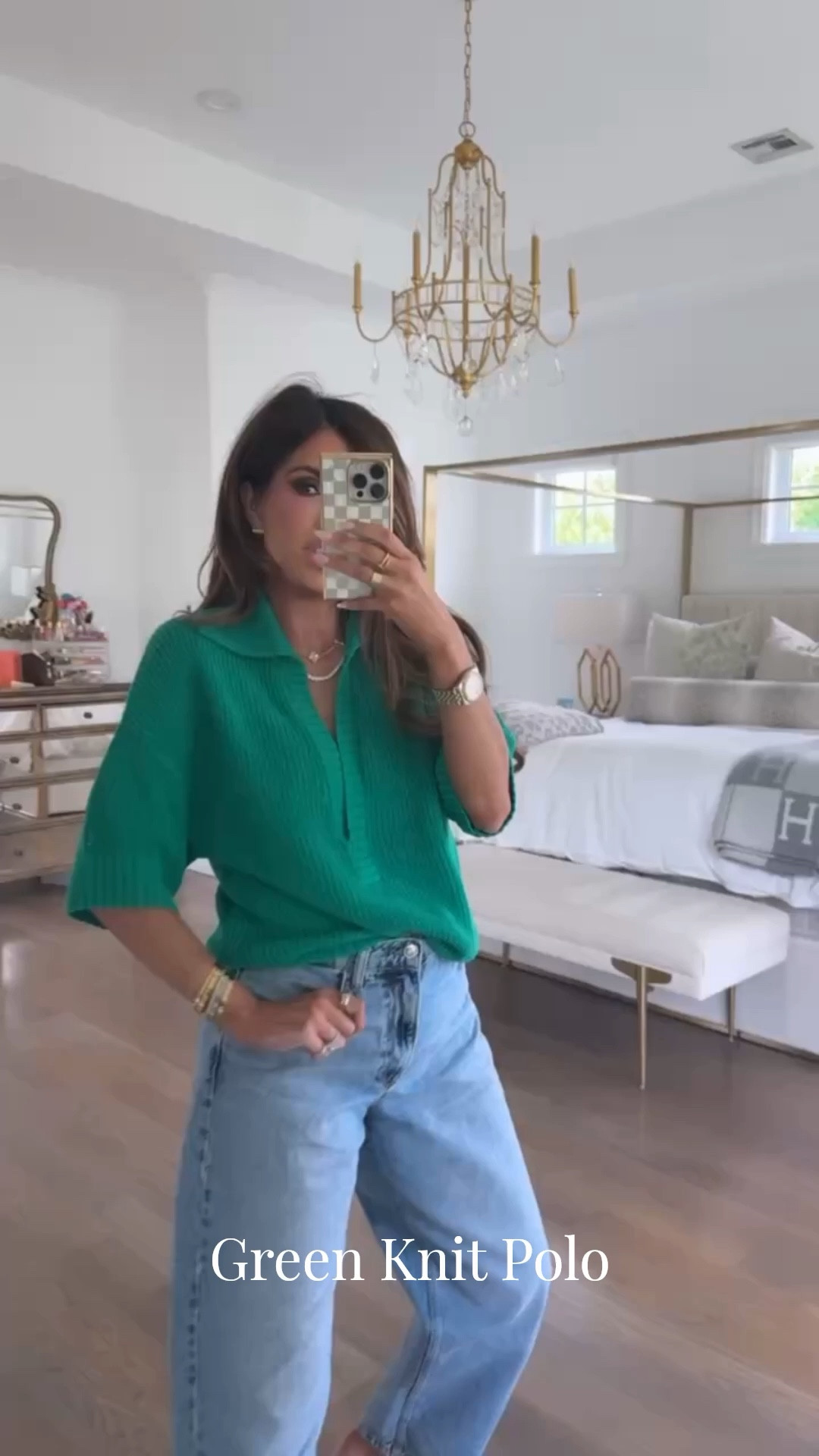 Wearing a size medium in this green knit polo and size 29 in jeans! 

Zara finds, Zara fashion, Green knit polo, Zara jeans, Jeans, Spring outfits, Summer outfits, Spring Outfits 2026, Date Night Outfits, Work Outfits, Emily Ann Gemma

#LTKootd #LTKdayinmylife #LTKmomlife