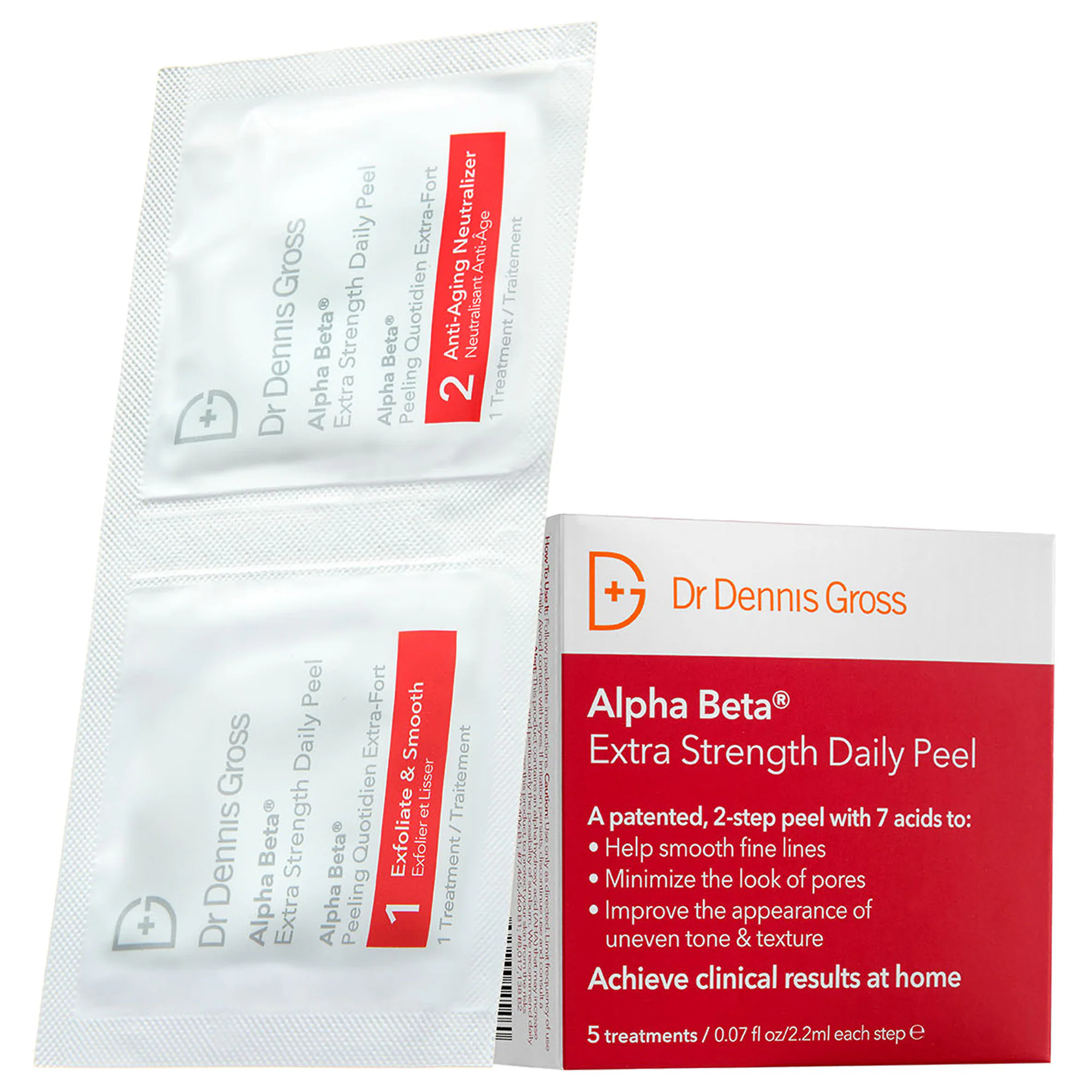 Dr. Dennis Gross Skincare Mini Alpha Beta Extra Strength Daily Peel Pads 5 Treatments | Sephora (US)