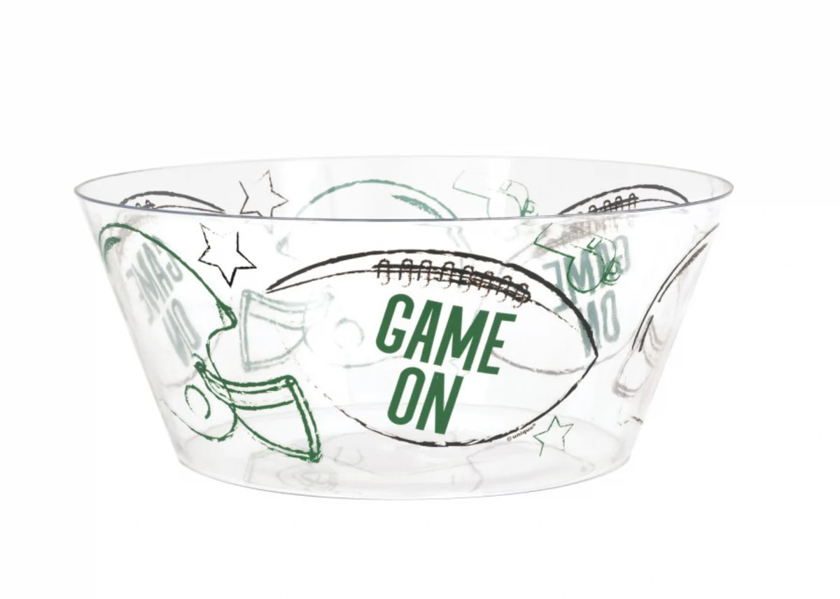 Kick Off Football Plastic Serving Bowl | Get Gatherings