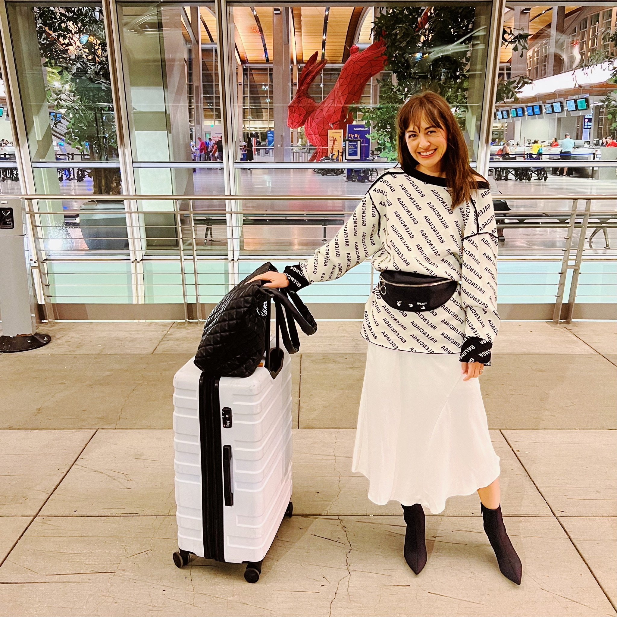 MY FAVORITE AIRPLANE OUTFIT ALWAYS INCLUDES A CARDIGAN

cardigans make great travel companions. They are comfortable and cozy on a cold airplane. My favorites like this one from @farfetch are long, button, and have a v neck. Quality brands like @balenciaga can even be worn inside out. The styling possibilities are endless 

Shop my round up now. 
#cardigan
#traveloutfit
#airplaneoutfit
#lookoftheday

#LTKCon #LTKstyletip