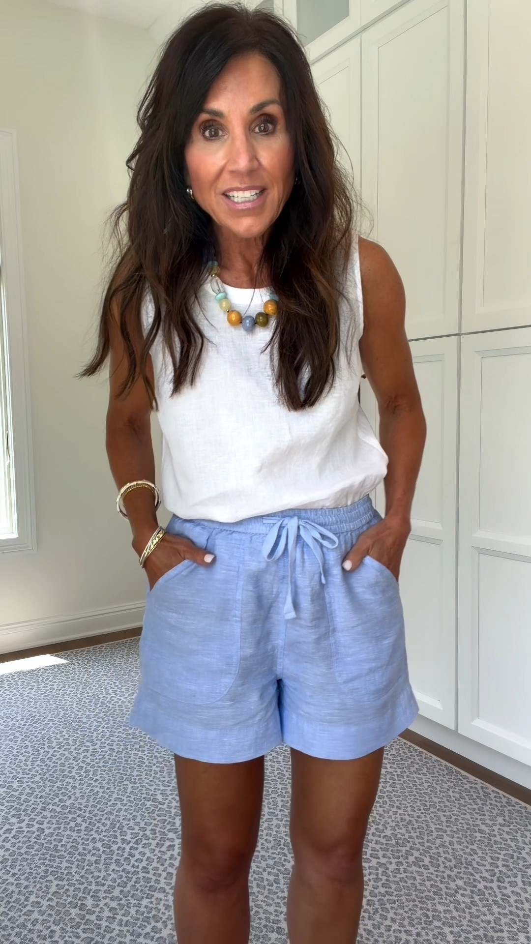 If you're looking for an easy summer staple, these Quince linen shorts are a great addition to your wardrobe. ☀️

The soft blue color is so versatile, and the elastic drawstring waist, utility pockets, and breathable linen fabric make them as comfortable as they are stylish.
#QuincePartner @Quince

#LTKSeasonal #LTKOver40