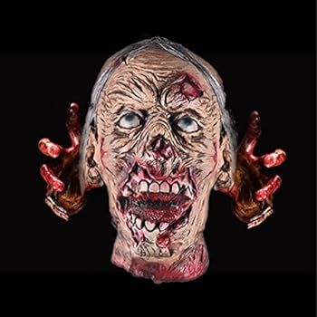 D-Fokes Halloween Decorative Props, Terrible Hanging Broken Head, Life Size Bloody Latex Zombie H... | Amazon (US)