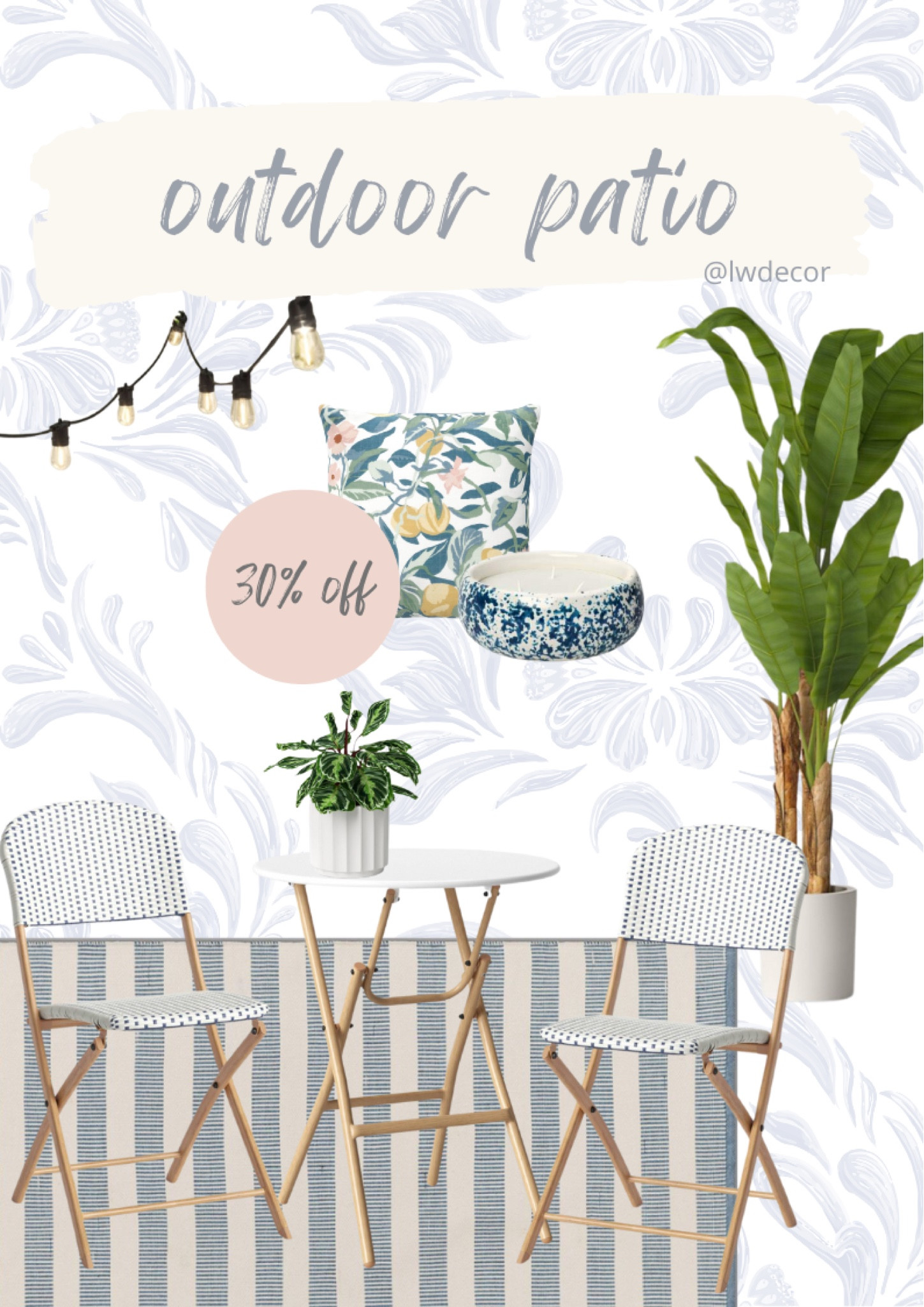 Outdoor patio refresh — all items are currently 30% off at Target! 

#LTKxTarget #LTKsalealert #LTKhome