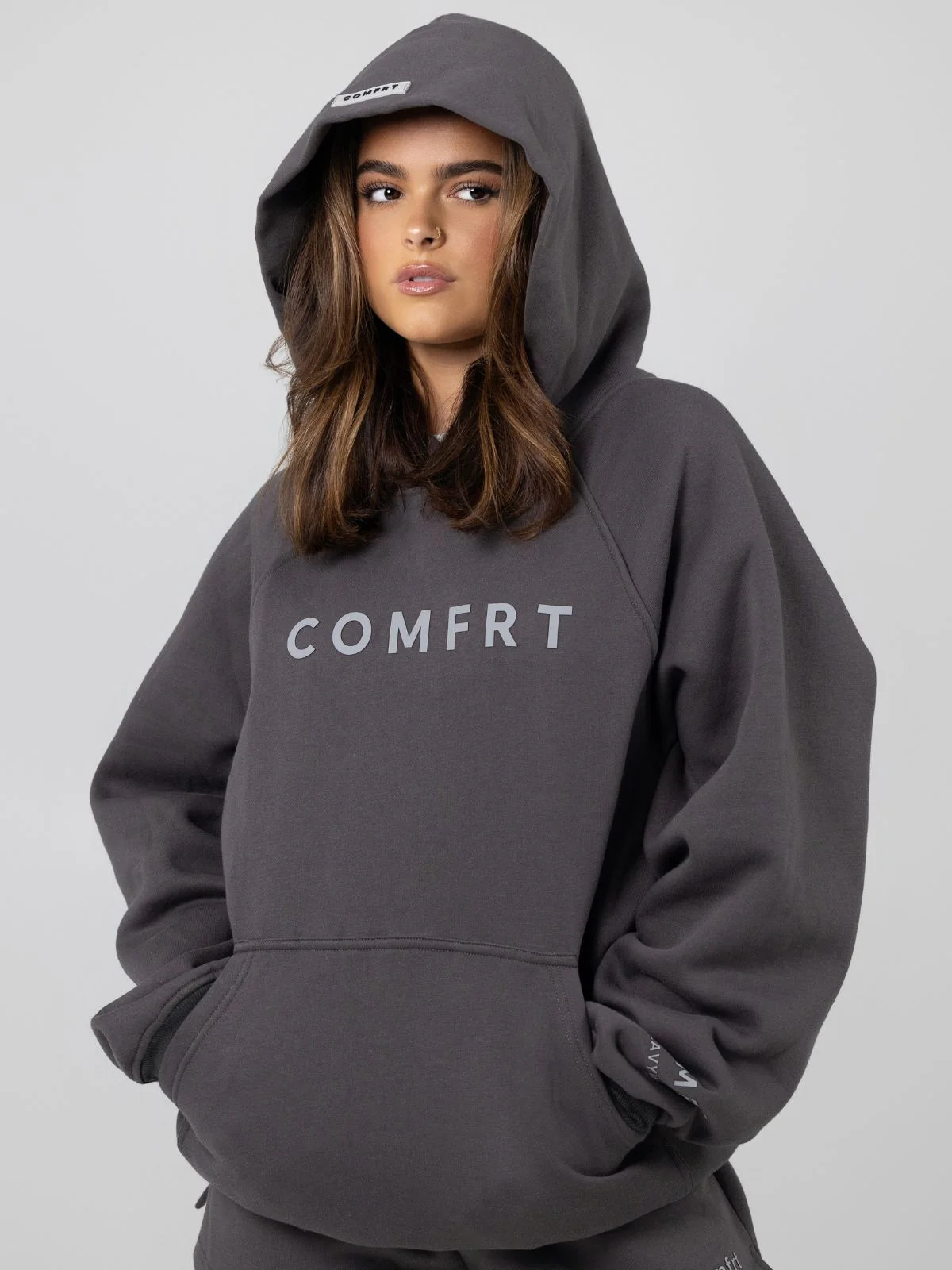 Comfrt Tranquil Hoodie | Charcoal | Oversized | M | Medium | Comfrt