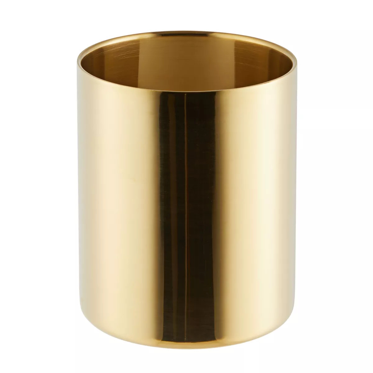 Juvale Gold Pen and Pencil Holder for Desk, Metal Organizer Holder for Makeup Brush (3.2 x 3.9 In... | Target