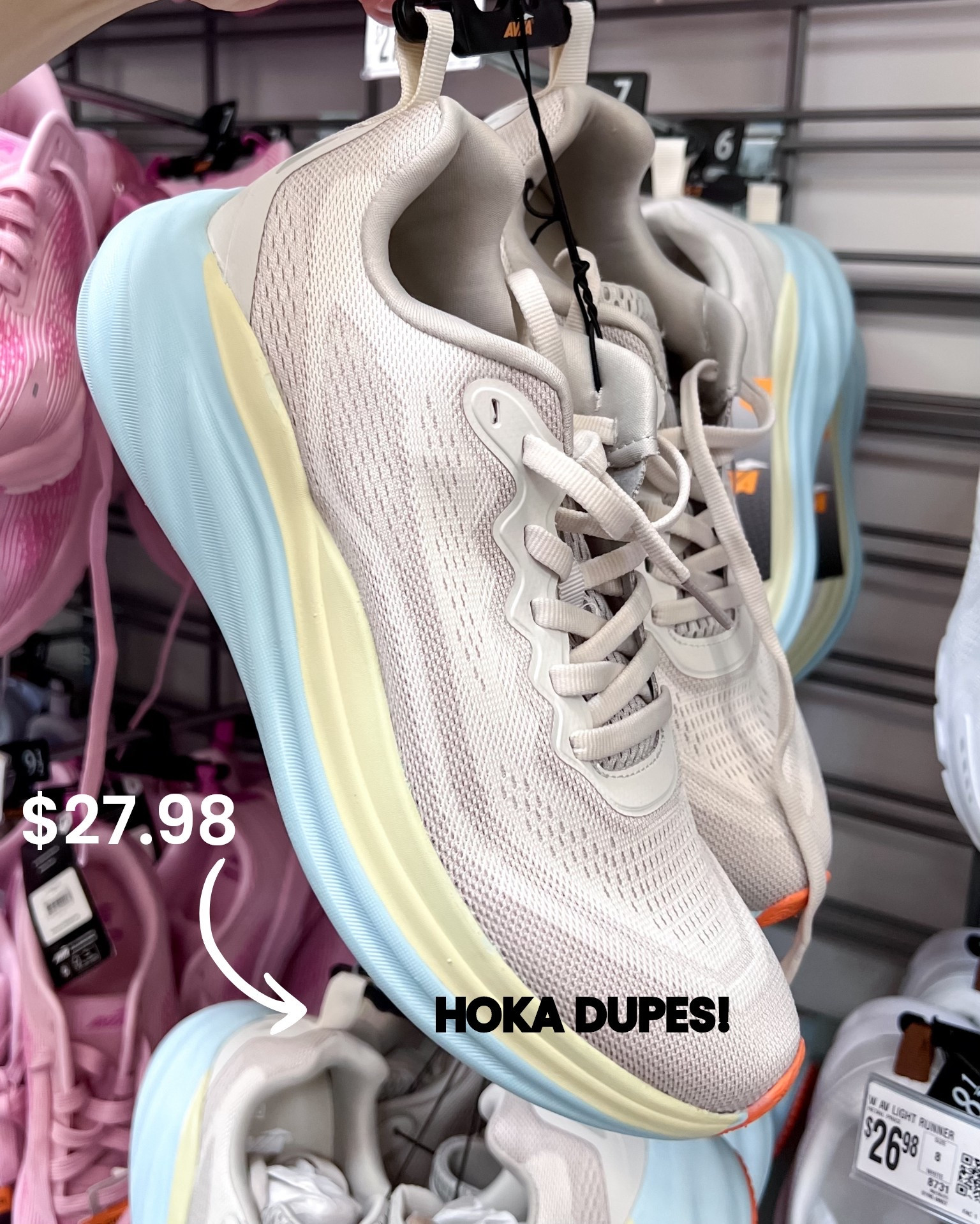 Hoka women’s tennis shoe dupes! $27.98 vs $150.  

Women’s shoes, athletic shoes, athleisure shoes, workout shoes, affordable shoes, budget friendly 

#LTKStyleTip #LTKActive #LTKShoeCrush