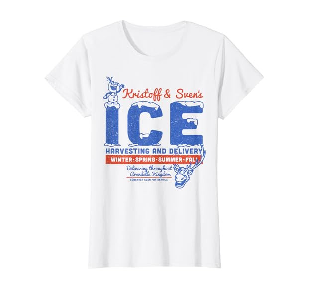 Disney Frozen Kristoff & Sven's Ice Harvesting And Delivery T-Shirt | Amazon (US)