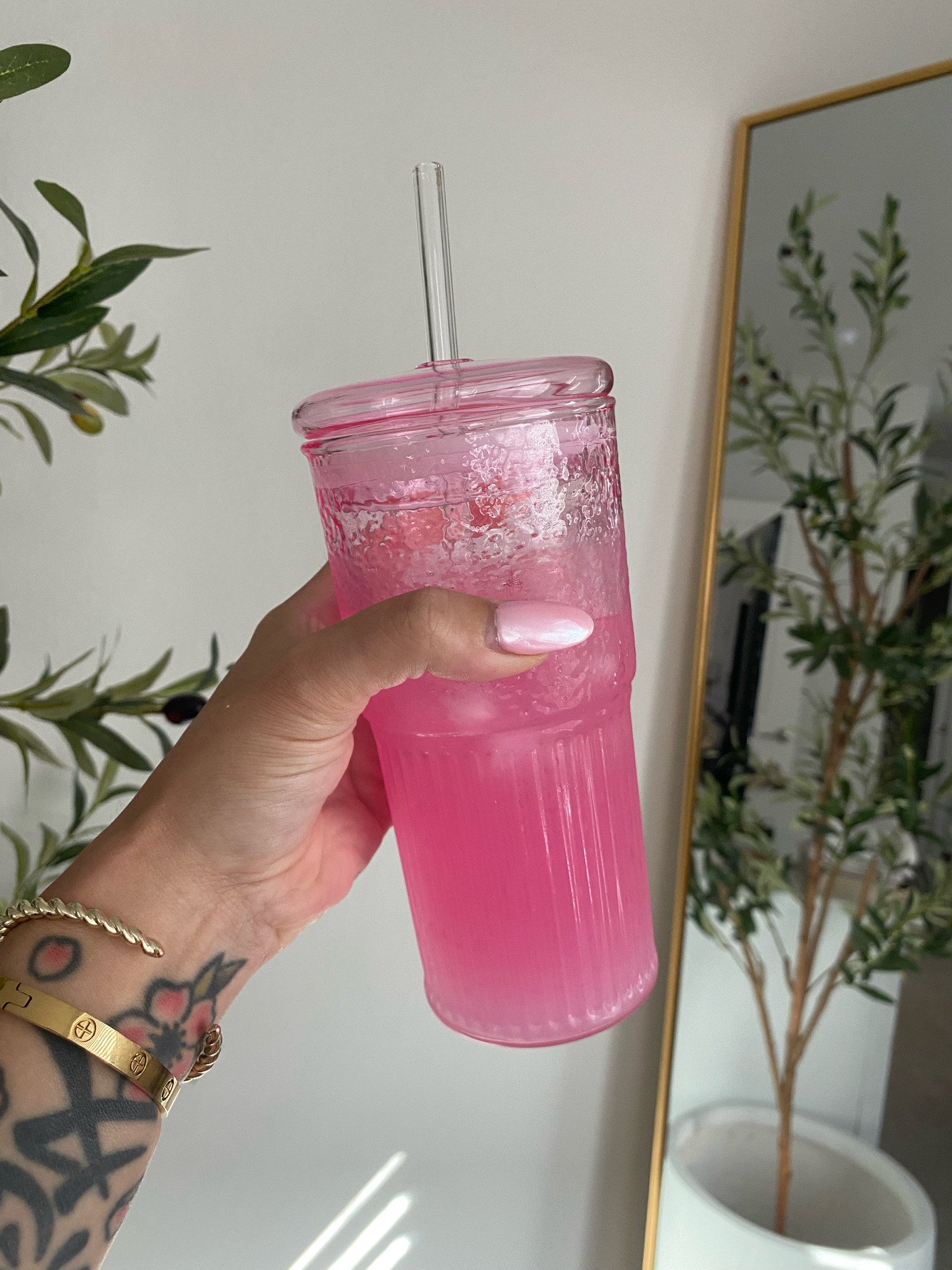 Pink glass tumbler on salee

#LTKHome #LTKFindsUnder50 #LTKSaleAlert