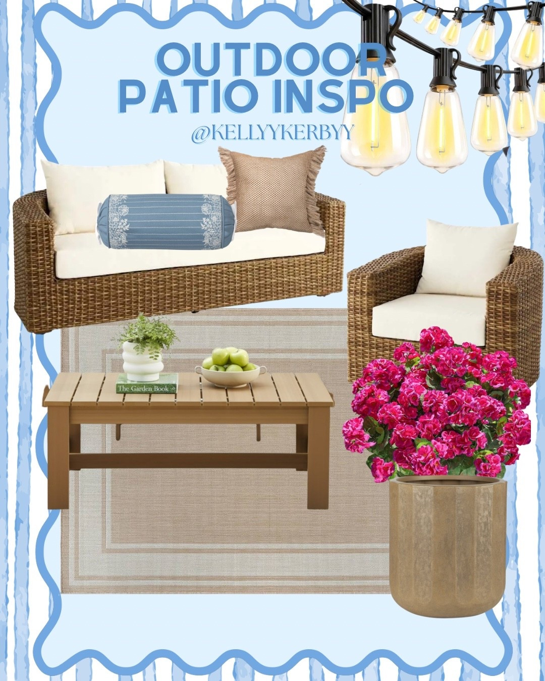 love love love this outdoor patio chair and couch! 