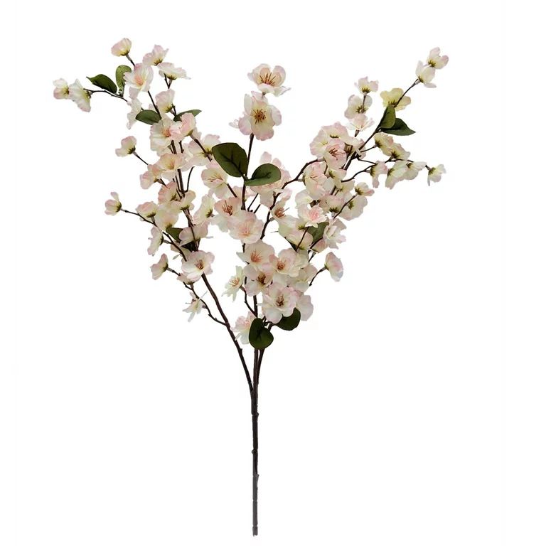 Mainstays Indoor Artificial Cherry Blossom Stem, Pink Color, Assembled Height 25" | Walmart (US)