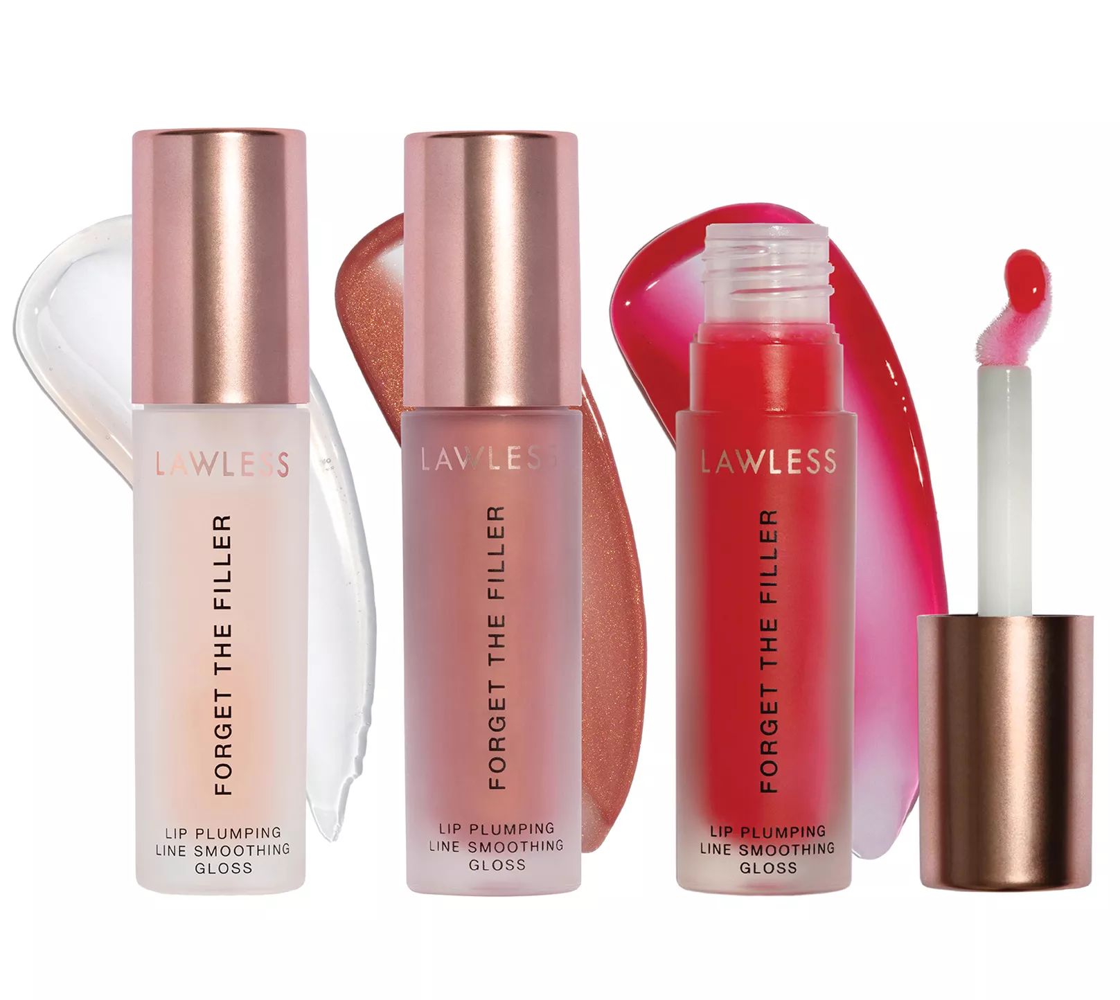 Lawless Beauty Forget the Filler Lip Plumping Trio | QVC