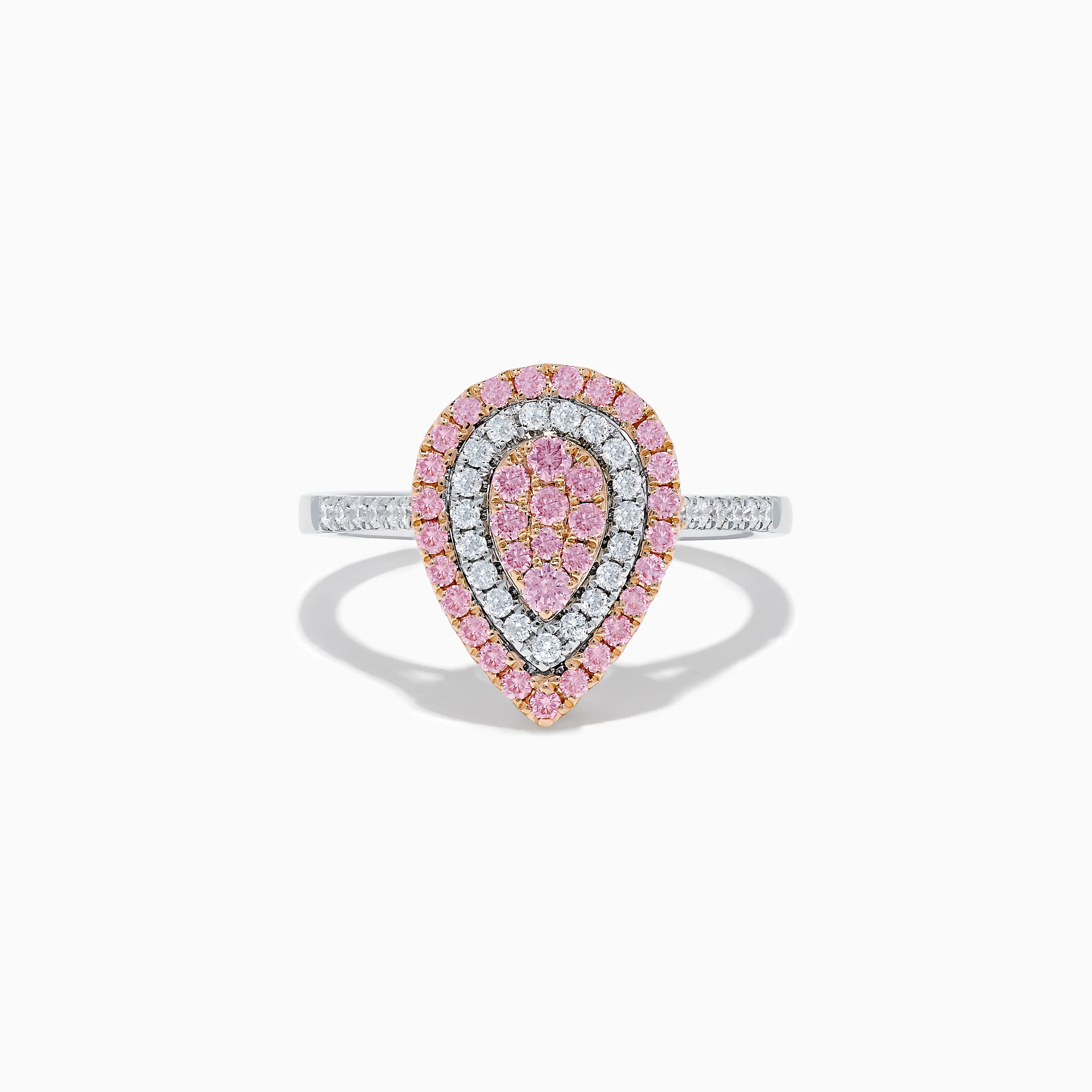 14K Two Tone Pink and White Diamond Ring | Effy Jewelry