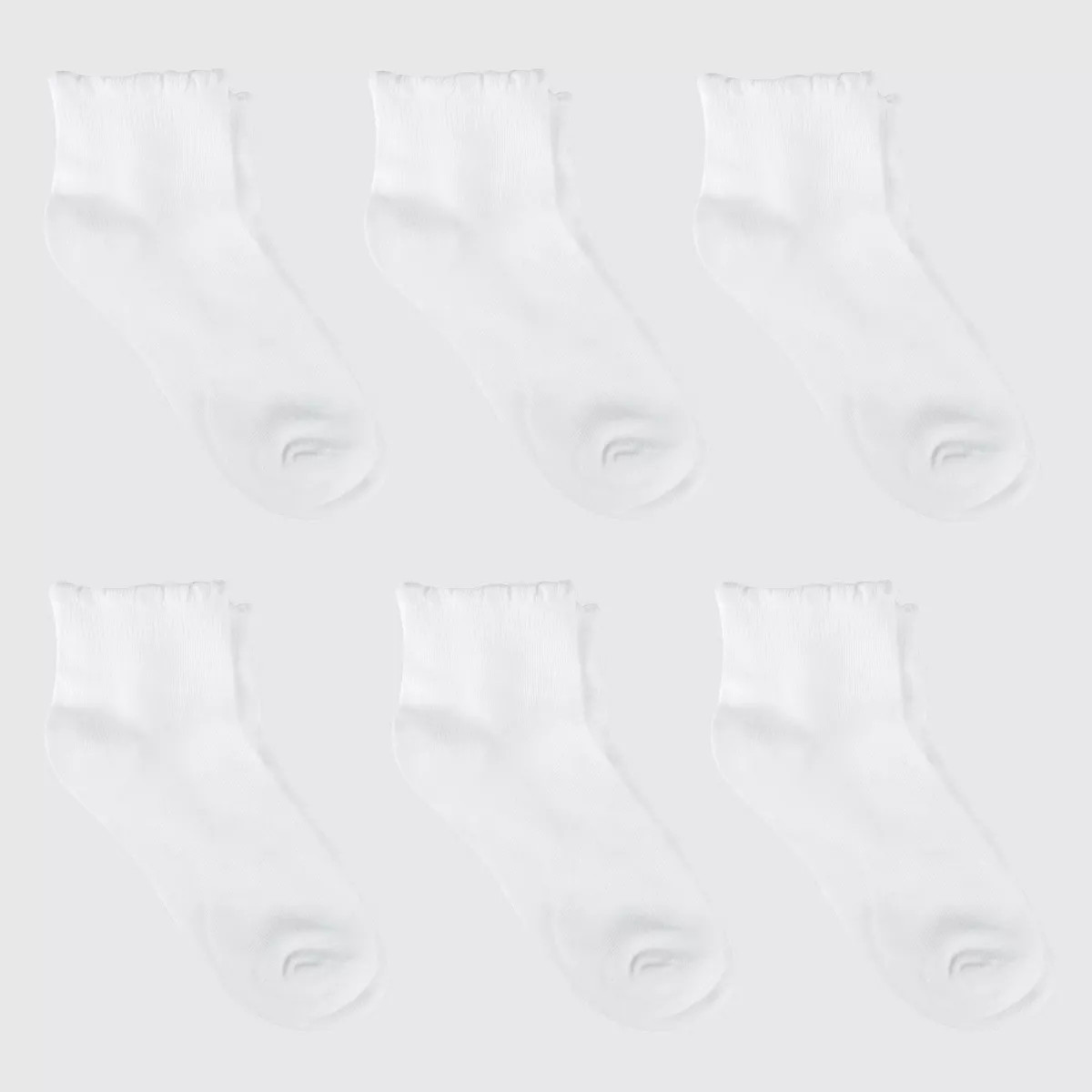 Girls' Casual Ankle Socks 6pk - Cat & Jack™ White | Target
