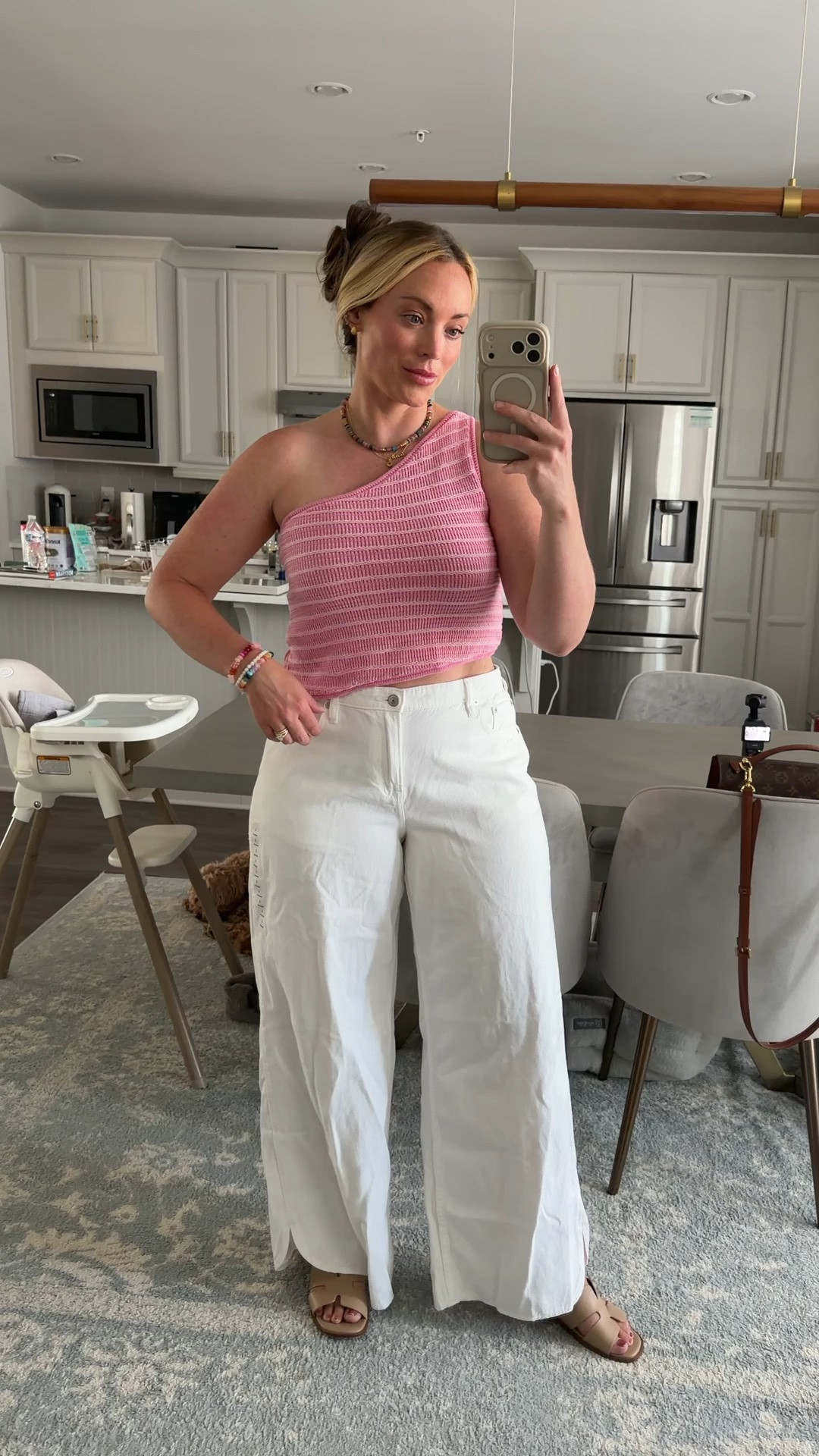 White jeans for summer always☀️