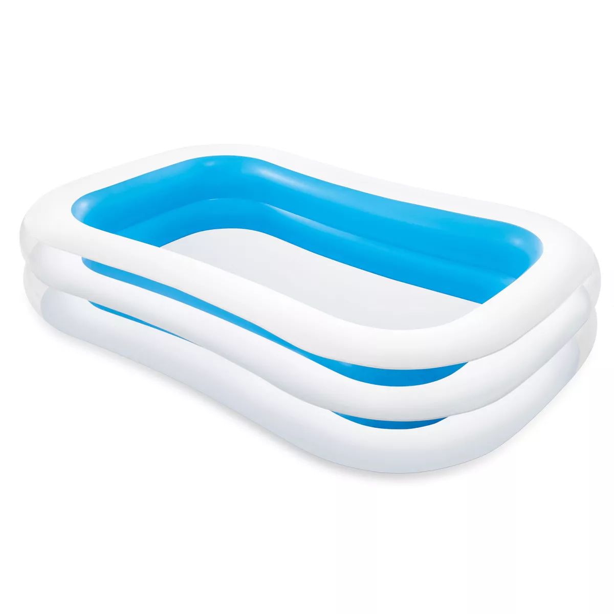 Intex Inflatable 8.5' x 5.75' Swim Center Family Pool for 2-3 Kids, Blue & White | Target