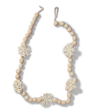 6ft Snowflake And Pom Pom Garland | Marshalls