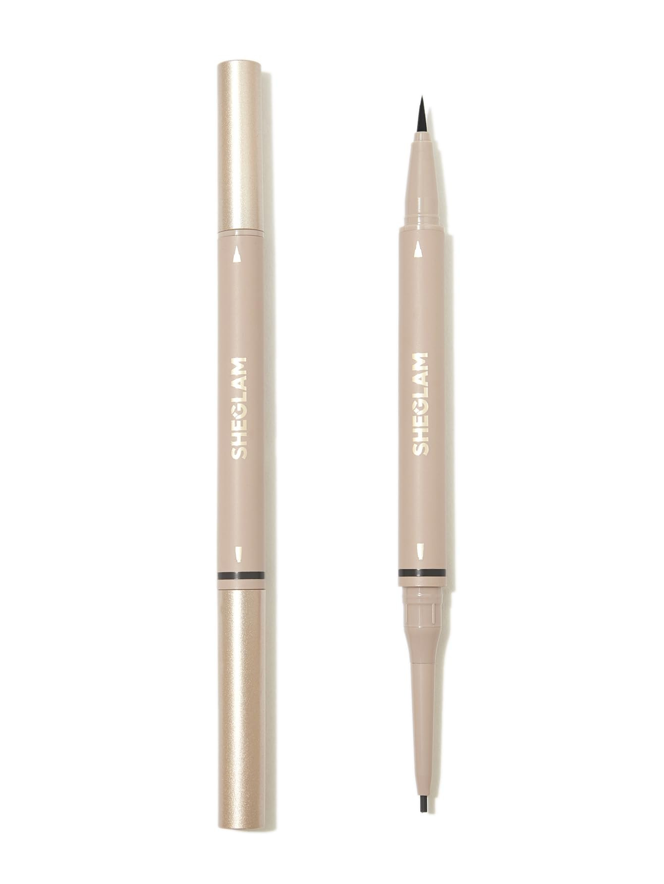 SHEGLAM Dual-Sided Eyebrow Pencils Cream Waterproof Long Lasting Eye brow Pen Makeup - Chocolate | Amazon (US)