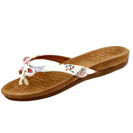 Tangnade Ladies daily all-match casual shoes Women s Summer Flat Bow Split flip Flops Beach Shoes Sa | Walmart (US)